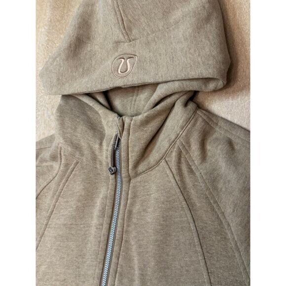 Lululemon Scuba Oversized Half-Zip Hoodie HEATHERED ALLSPICE XS/S - Picture 2 of 5